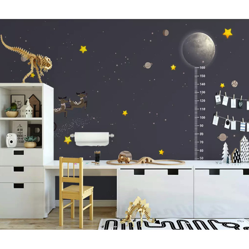 Papier peint texturé amovible Père Noël, l 187 po x L 106 po