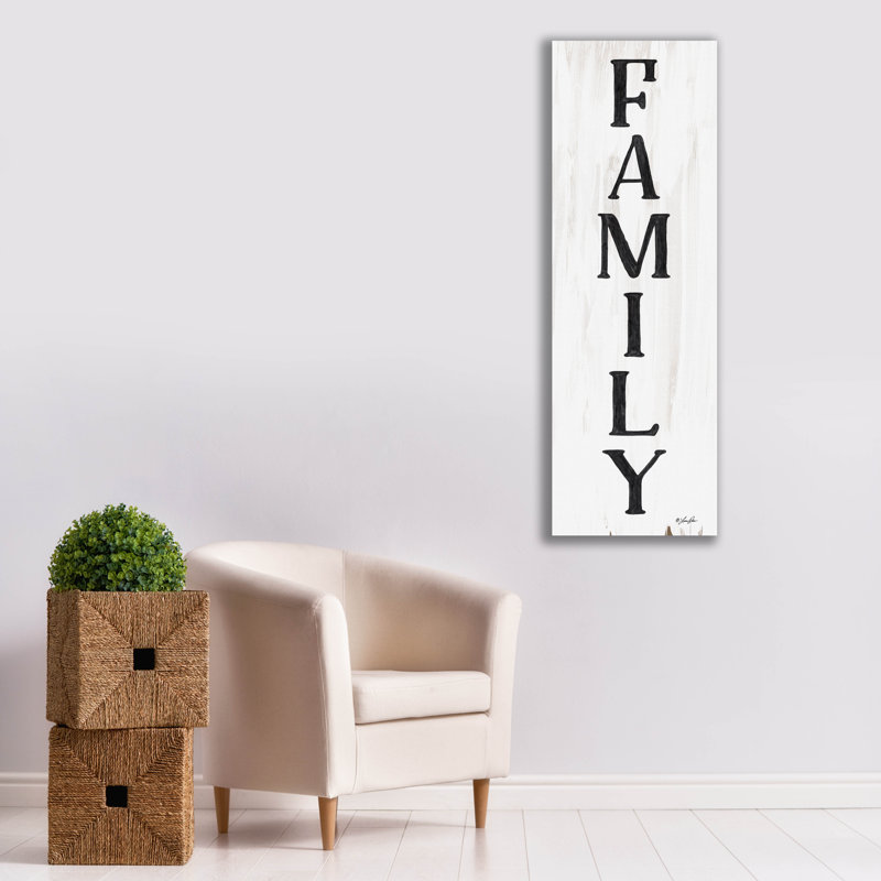 «Family» par Lauren Rader, toile, art mural, H 60 po x l 20 po x P 1,5 po