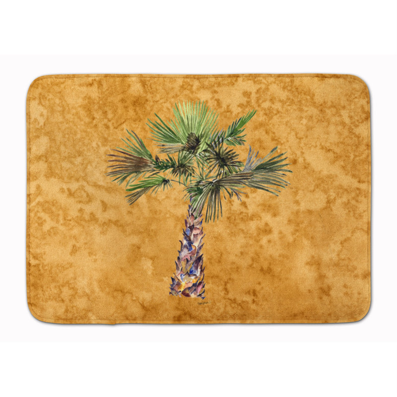 Tapis pour salle de bain Bellamira, Or