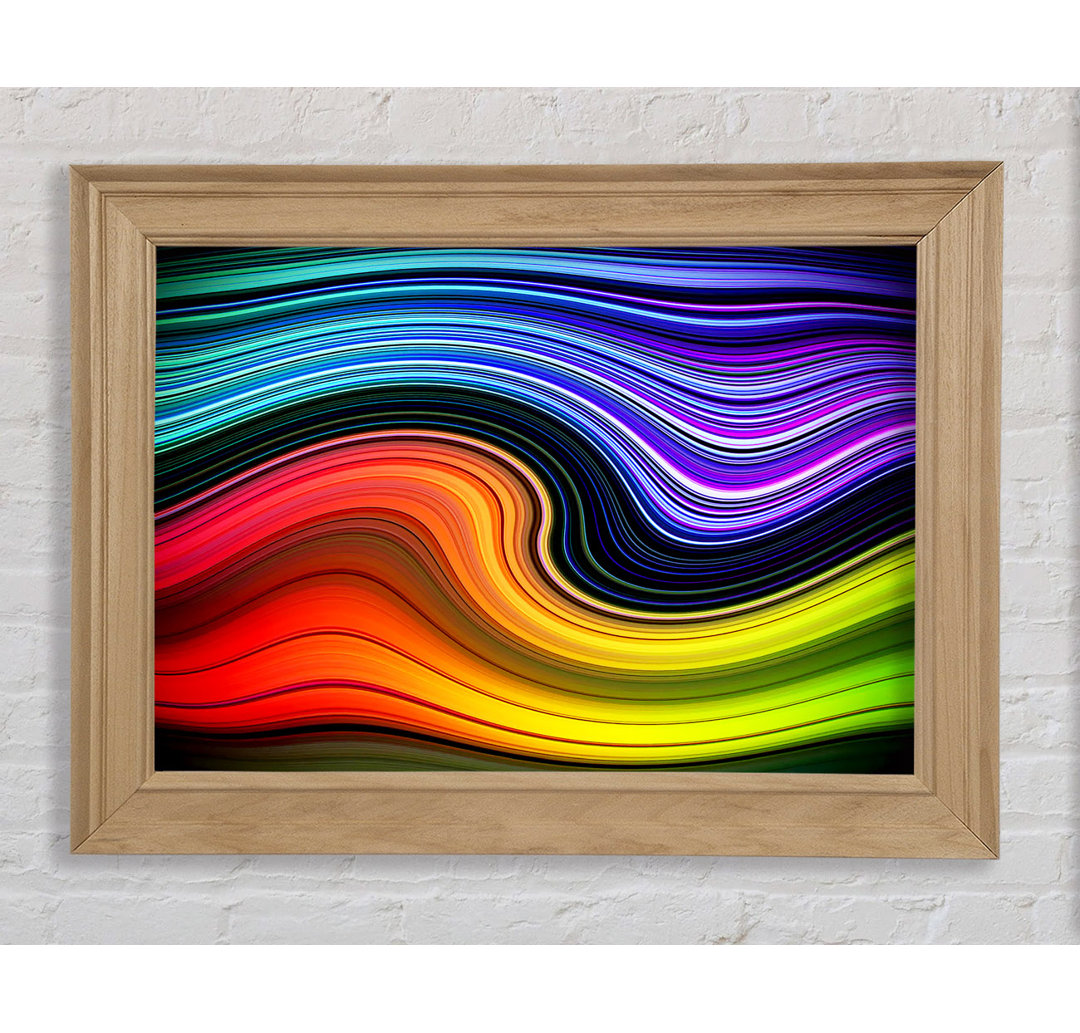 Gerahmter Kunstdruck Rainbow Flow