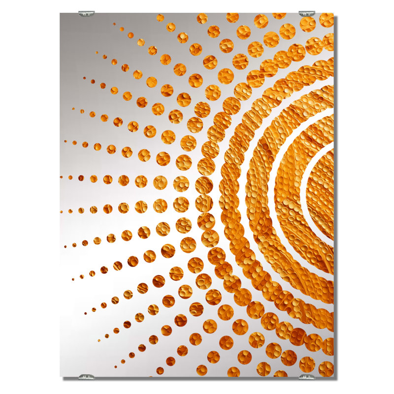 Abstract Swirl Collages IV - Miroir mural à grand collage abstrait MIR131736, 40 po x 30 po