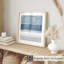 «Abstract Blue Shapes», reproduction d'art moderne sans cadre Mid-Century-1558510469