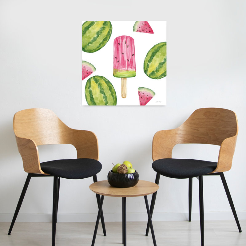 Fruity Popsicles VII Contemporary Fruit Summer Art, 24" H x 24" W