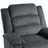 Ameiah Upholstered Dark Gray Corduroy Manual Push Back Recliner Chair with Wingback-381254194
