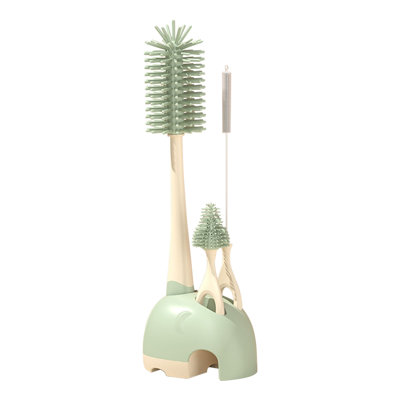 Water Bottle Bottle And Straw Brush Cleaning Set Silica Gel Baby Bottle Brush Nipple Cleaner Drying Stand Soft Bristles Multifunctional For Baby Bottles