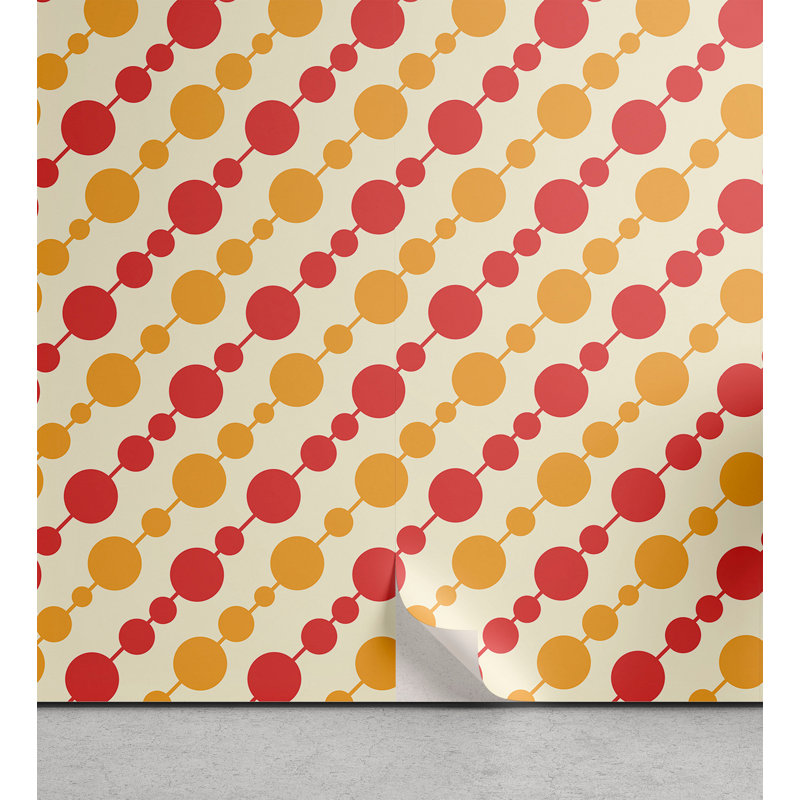 Rouleau de papier peint adhésif Monther, L 13 po x L 100 po
