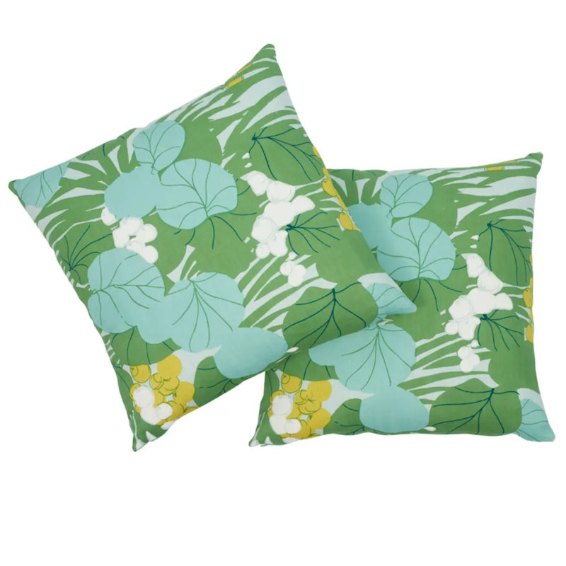 Sea Grapes Pillow, Palm
