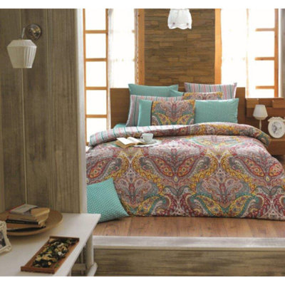 Cotton Blend Floral Duvet Cover