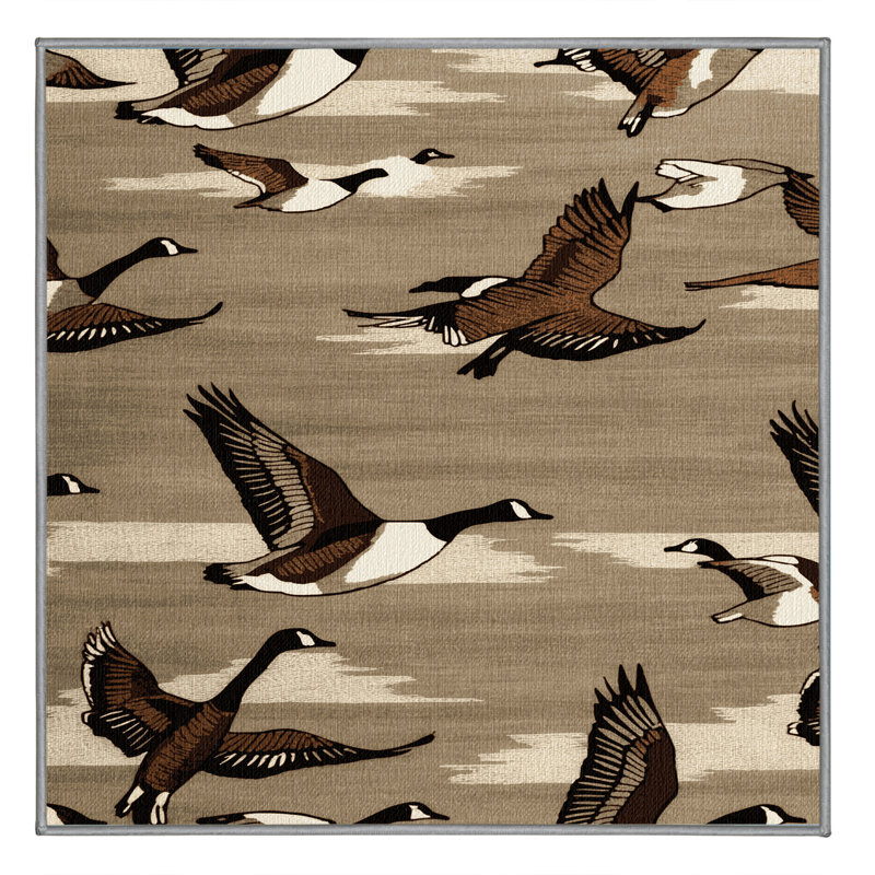  Tapis lavable Canada Goose Birds, Carré 4 pi