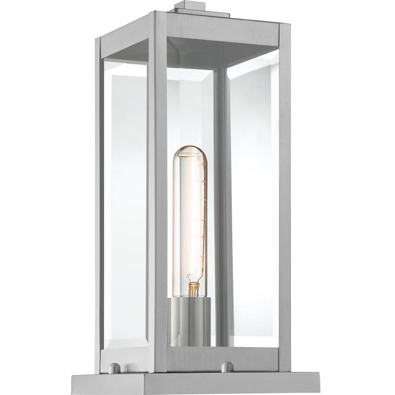 Wylie Beveled Pier Mount Light, Stainless Steel