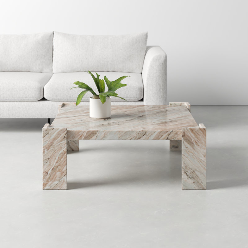 Delaine Marble Top Single Coffee Table