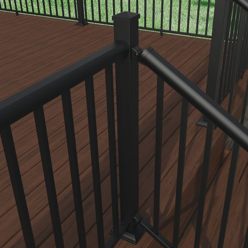 Supports d'escalier en aluminium VersaRail Winchester, Noir mat