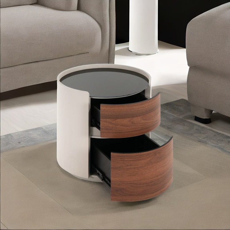 Retro Double Storage Side Table