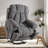 41.3" W Chenille Comfortable Power Lift Reclining Heated Massage Chair with USB and Cup Holders-521057822