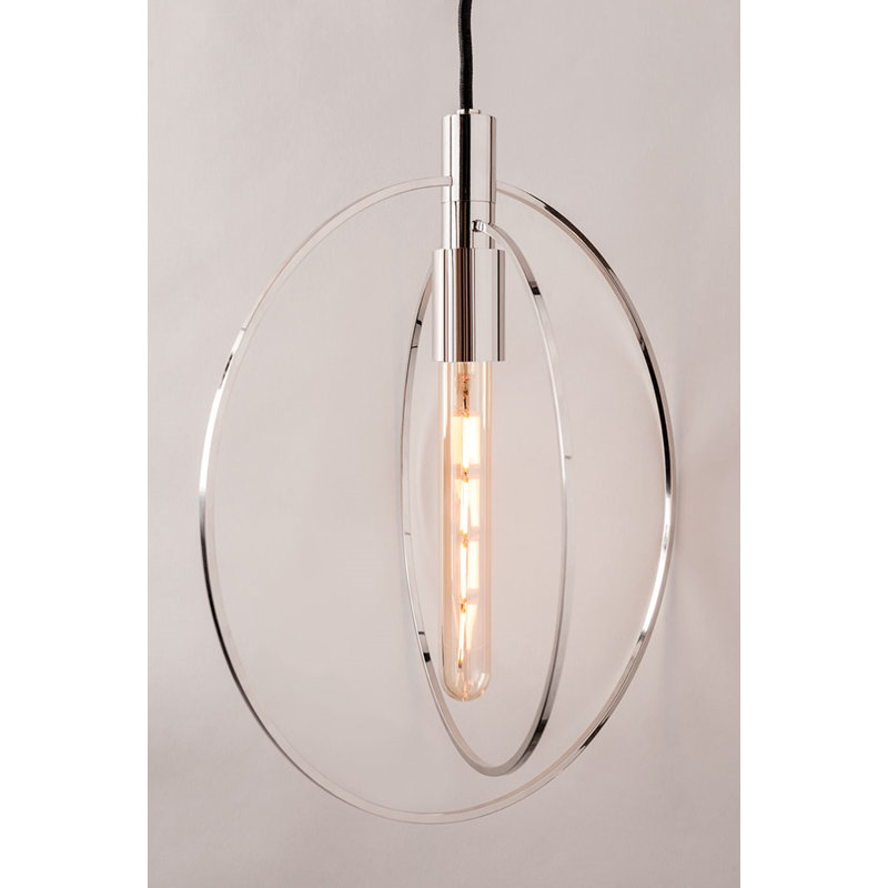 Luminaire suspendu géométrique à 1 lumière Saphronia, Laiton vieilli