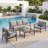 5-Person Aluminum  Outdoor Conversation Set With Cushions
