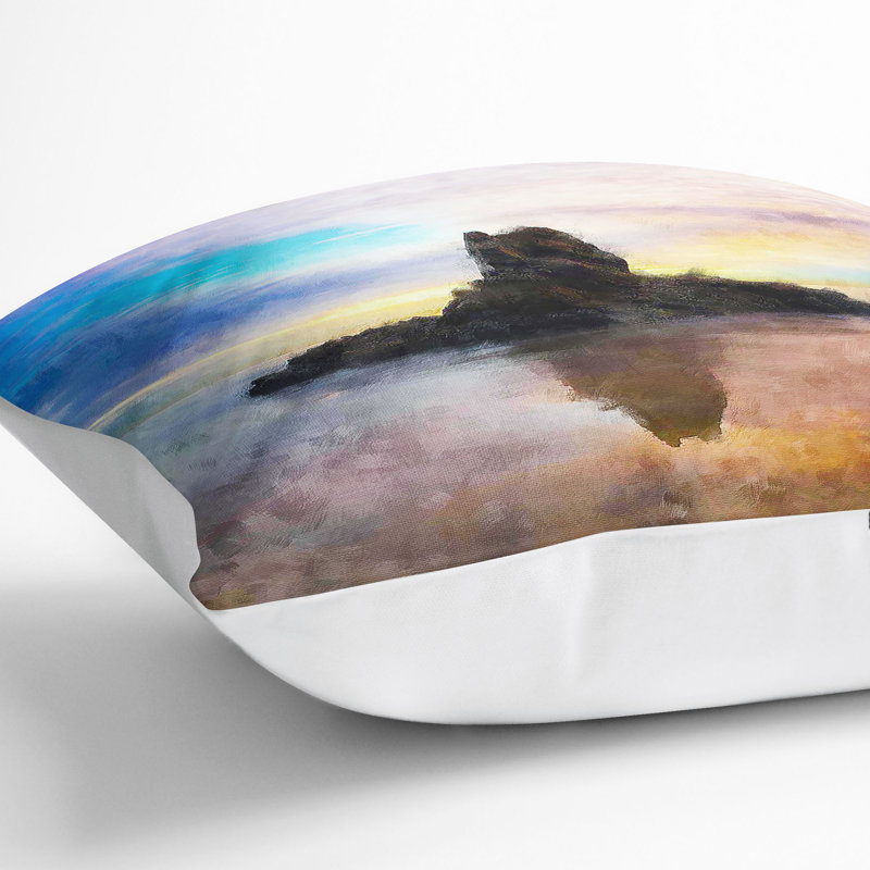 Square Cushion, 40cm H x 40cm W x 15cm D, White