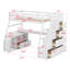 Lit mezzanine avec tiroirs, tablettes et bureau-75856160-88010932