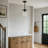 Levona 1-Light Pendant Light with Seed Glass for Kitchen Island (Matte Black Finish)-308024907
