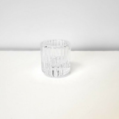 Porte-bougie en verre