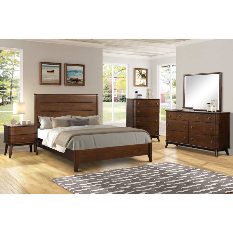 Clyve Slotted Panel Bed, Queen 