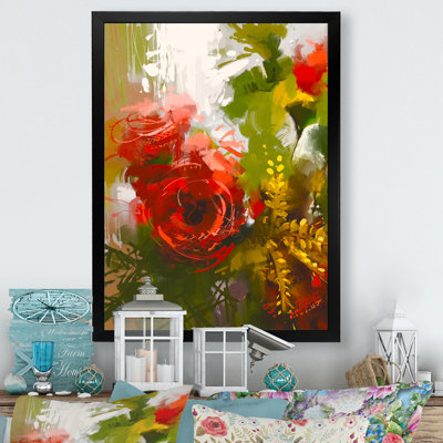 " Grunge Bouquet Of Roses "