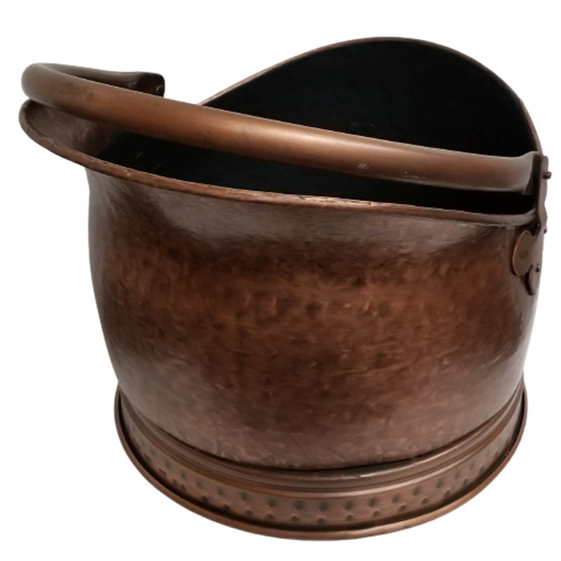 Indie Steel Log Carrier, 28cm H x 37cm W x 32cm D