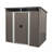 6ft x 5ft Outdoor Metal Storage Shed With window Transparent plate W540S00011-123099598-123099601