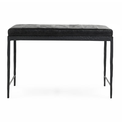 Malo Leather Bench by Classic Home