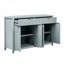 Armoire de rangement polyvalente cannelée avec tablettes réglables et grande capacité, parfaite pour un décor moderne et fonctionnel-660787639