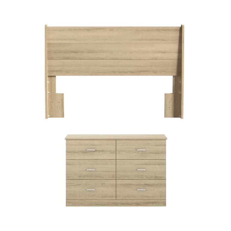 Ensemble de rangement pour chambre à coucher 2 pièces Allyannah