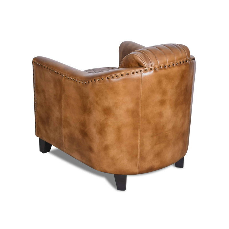 Balzer Upholstered Armchair, Brown