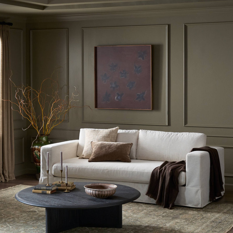 Tovana Sofa- 95"-Crypton Nomad Snow, Crypton Nomad Snow 92% Polyester/8% Flax/Linen