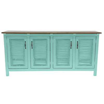 Buffet 70 "en bois massif 70" avec portes à volets