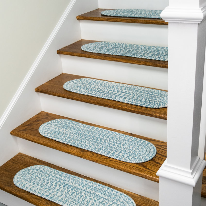 Tapis d'escalier Akhil, Bleu fédéral