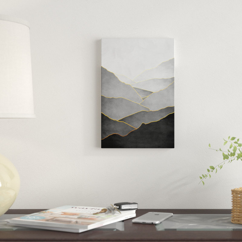 «Minimal Landscape I», impression sur toile, H 18 po x l 12 po x P 1,5 po, Toile tendue, Pas de tapis