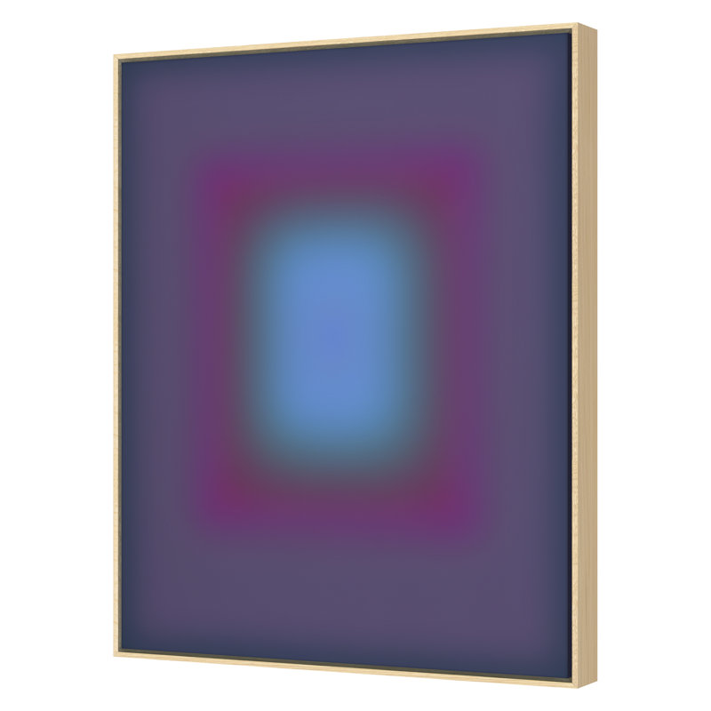 Blur 2 Print by Renee Stramel, Maple Framed, 45" H x 34" W x 1.88" D