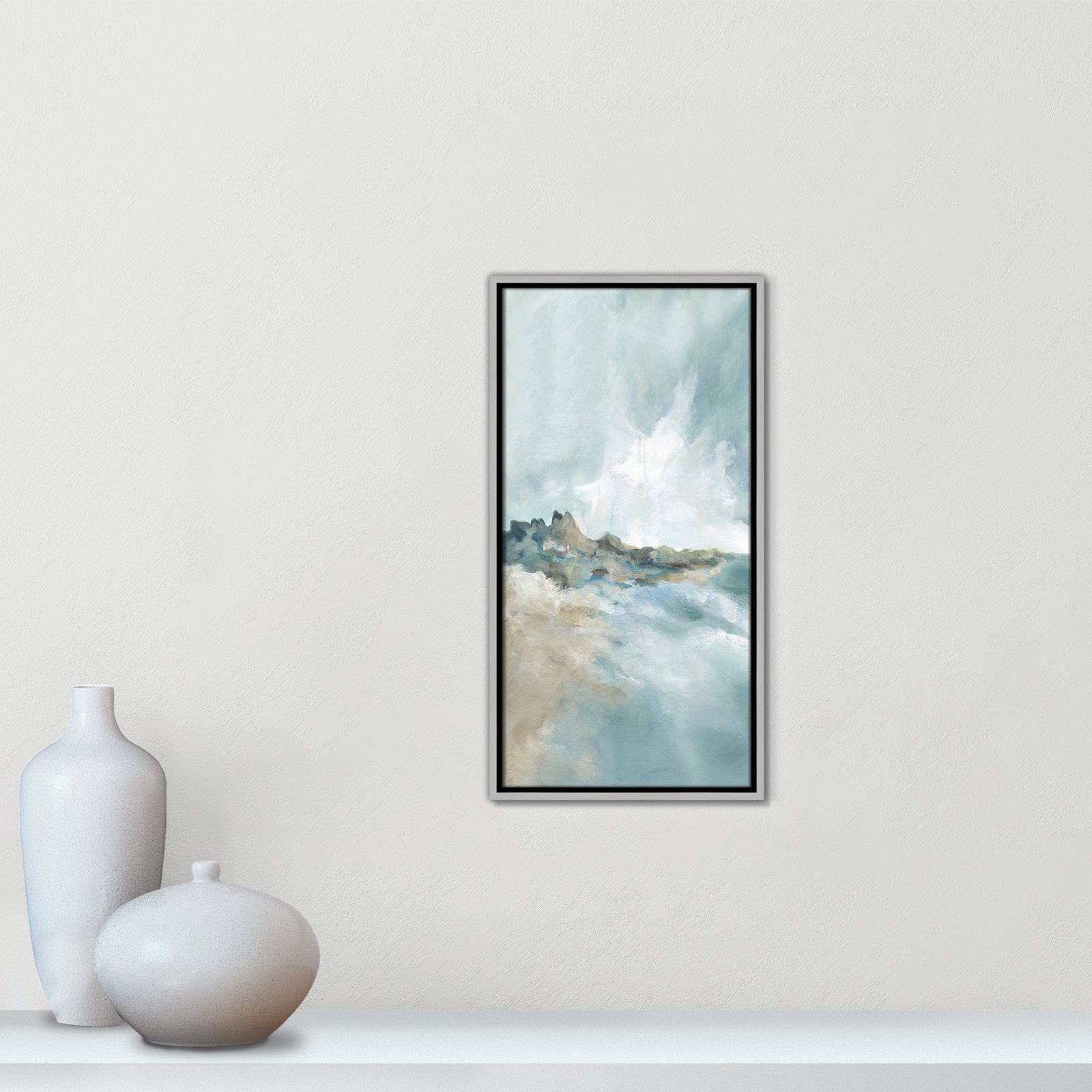 Coralie "Sandpoint" Print by Carol Robinson, 25.5" H x 13.5" W, Silver