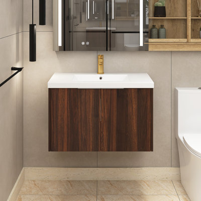 Meuble-lavabo simple 29,5 po avec plateau en résine Margree