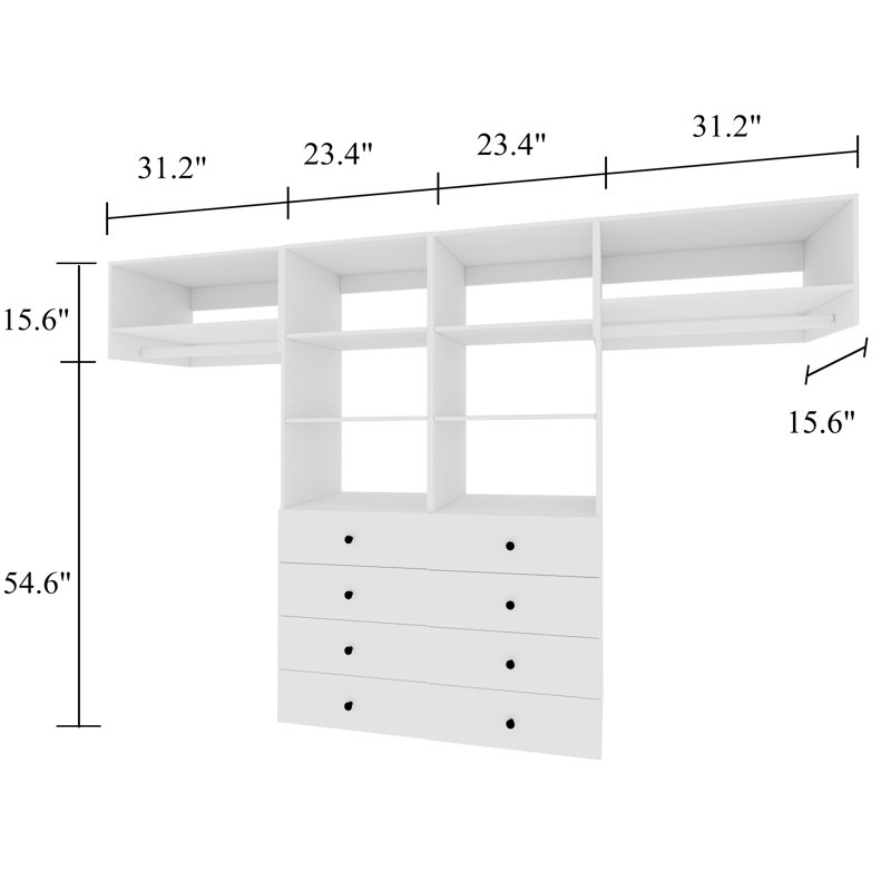 Heisy 110'' Closet System