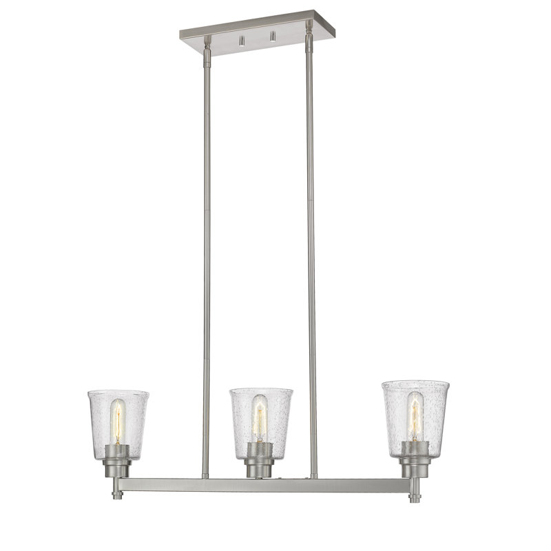 Masham 3 - Light Kitchen Island Pendant, Brushed Nickel