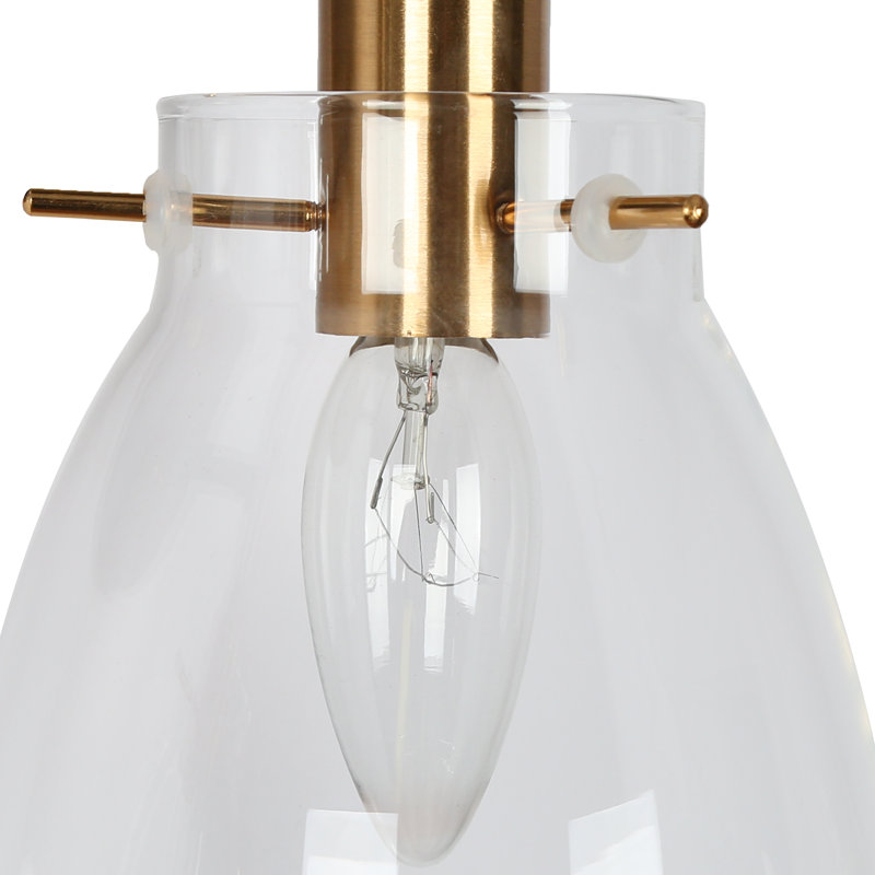 Éclairage pour meuble-lavabo à 4 lumières à intensité variable Daizjah, Laiton