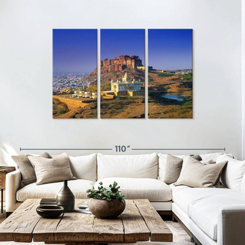 Jodhpur City, 48" H x 74" W