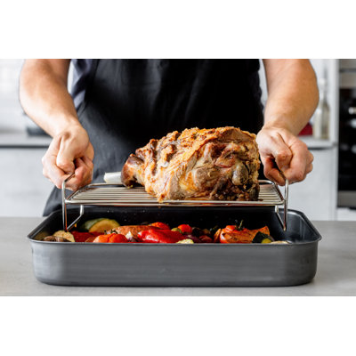 MasterClass Large Roasting Rack, Stainless Steel, 32cm