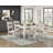 Set Of 2 Modern Farmhouse Dining Side Chairs, Antique White Finish, Upholstered Seat Back, Wooden Furniture | Gift Idea