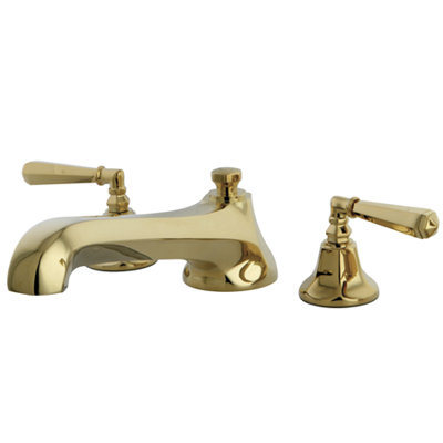 Kingston Brass Metropolitan Two-Handle 3-Hole Deck Mount Roman Tub Faucet