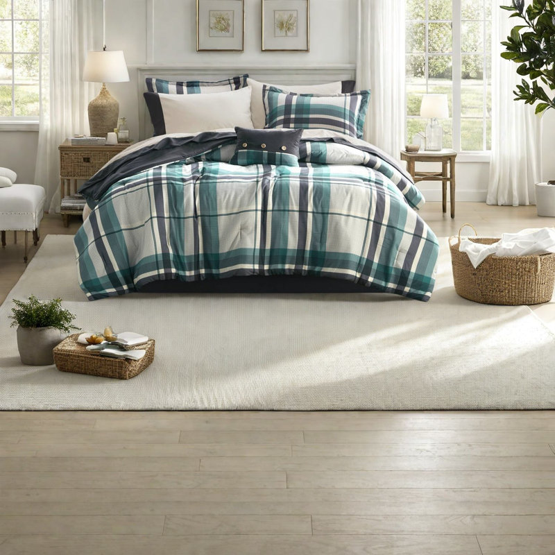 Ensembles de literie en microfibre bleu sarcelle Comfort & Style