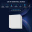 Luxrite Square LED Up And Down Wall Sconces, 5 Colour Options, 15W, 1000 Lumens, White 2 Pack-70060939