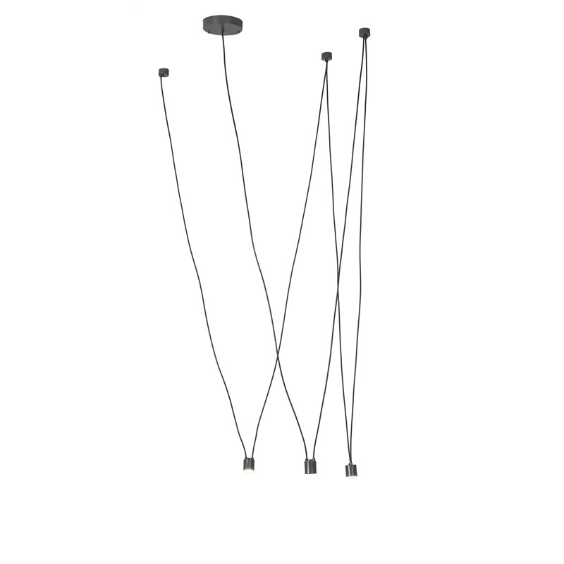 Luminaire suspendu linéaire unique à 3 lumières DEL