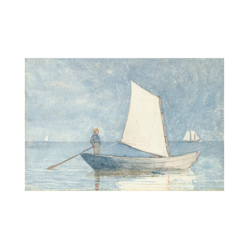 Sailing A Dory, 1880 by Winslow Homer - Wrapped Canvas Gallery-Wrapped Canvas Giclée, 66.04 cm H x 45.72 cm W x 1.91 cm D